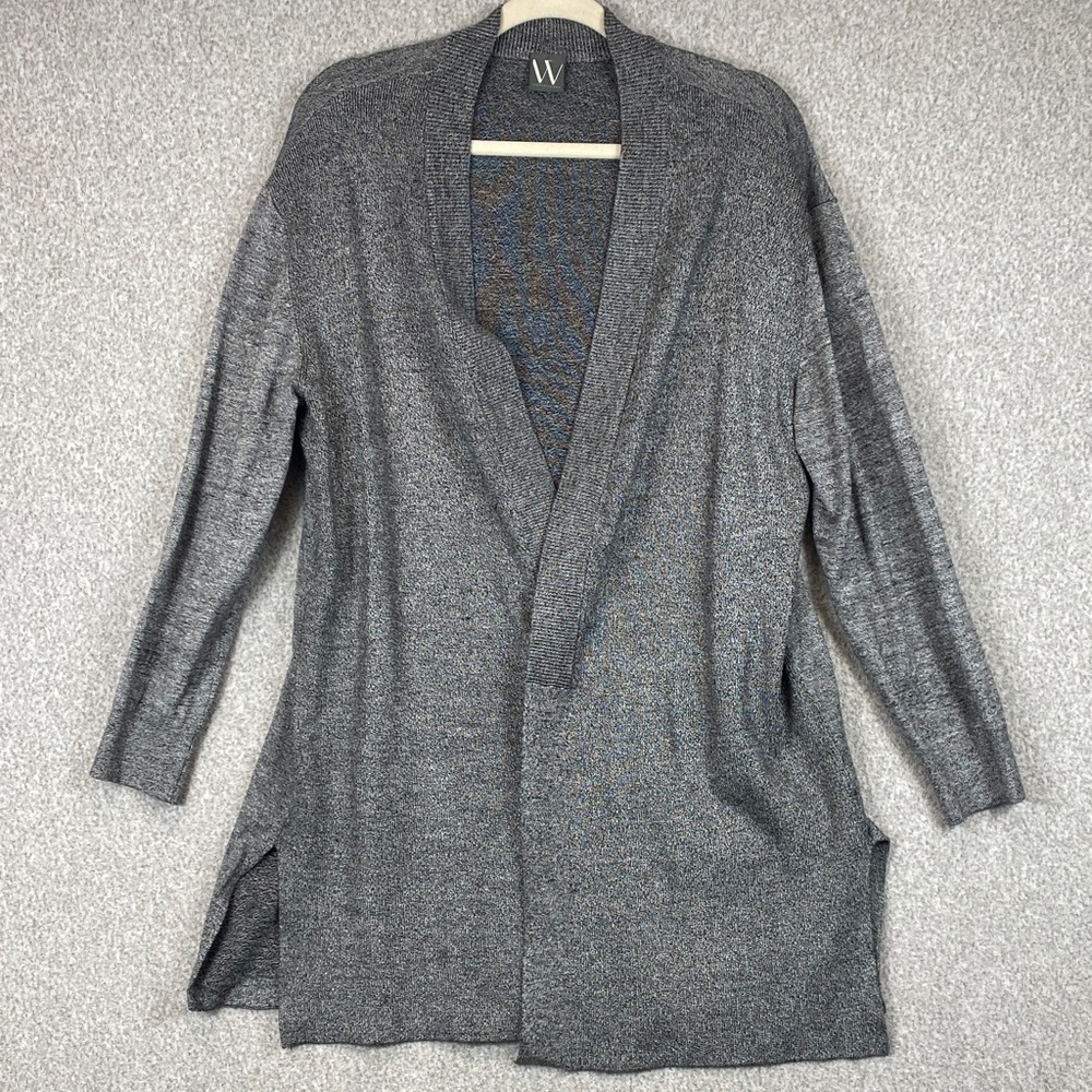 Worthington open front cardigan size L/XL heathered gray super soft